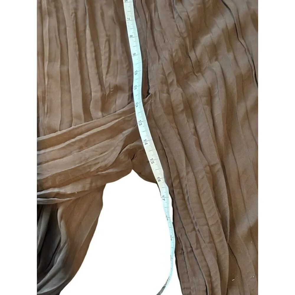 Women's 3X Brown Wide Leg Pants